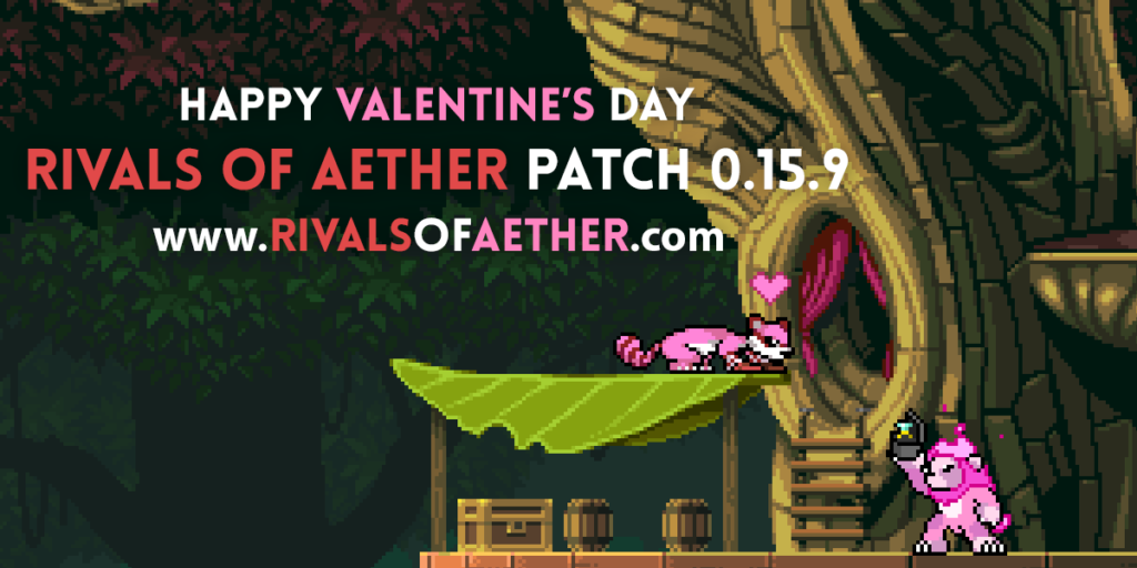 Rivals of Aether Valentines Day Patch 0.15.9